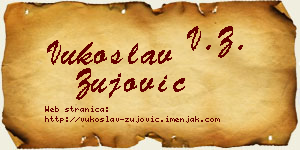 Vukoslav Žujović vizit kartica